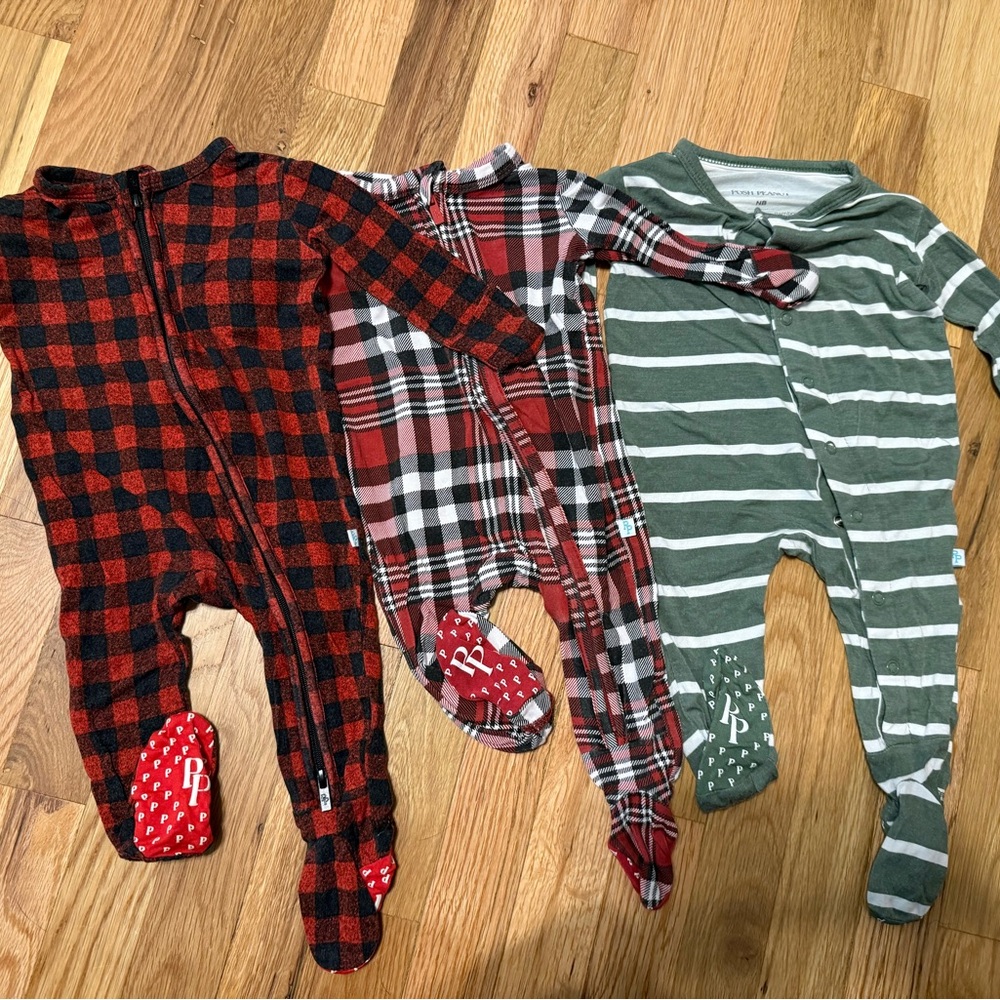 Posh peanut pjs pajamas sleepers footies newborn